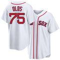 Boston #75 Olds Player Baseball Short Sleeve White Jersey Wyatt For Men Women Youth Gift