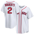 Boston #2 Bogaerts Player Baseball Short Sleeve White Jersey Xander For Men Women Youth Gift