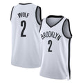 Brooklyn #2 Wolf Player Basketball Sleeveless White Jersey Danny For Adult Youth