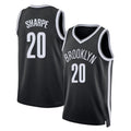 Brooklyn #20 Sharpe Player Basketball Sleeveless Black Jersey Day'Ron For Adult Youth
