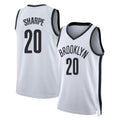 Brooklyn #20 Sharpe Player Basketball Sleeveless White Jersey Day'Ron For Adult Youth