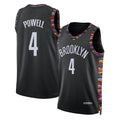Brooklyn #4 Powell Player Basketball Sleeveless Black Jersey Drake For Adult Youth
