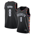 Brooklyn #8 Demin Player Basketball Sleeveless Black Jersey Egor For Adult Youth