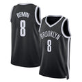 Brooklyn #8 Demin Player Basketball Sleeveless Black Jersey Egor For Adult Youth