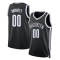 Brooklyn #00 Minott Player Basketball Sleeveless Black Jersey Josh For Adult Youth