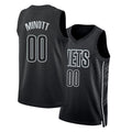 Brooklyn #00 Minott Player Basketball Sleeveless Black Jersey Josh For Adult Youth