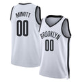Brooklyn #00 Minott Player Basketball Sleeveless White Jersey Josh For Adult Youth
