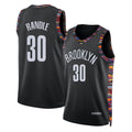 Brooklyn #30 Randle Player Basketball Sleeveless Black Jersey Julius For Adult Youth