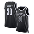 Brooklyn #30 Randle Player Basketball Sleeveless Black Jersey Julius For Adult Youth