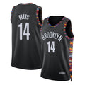 Brooklyn #14 Ellis Player Basketball Sleeveless Black Jersey Keon For Adult Youth