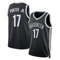 Brooklyn #17 Porter Jr. Player Basketball Sleeveless Black Jersey Michael For Adult Youth