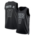 Brooklyn #17 Porter Jr. Player Basketball Sleeveless Black Jersey Michael For Adult Youth
