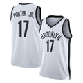 Brooklyn #17 Porter Jr. Player Basketball Sleeveless White Jersey Michael For Adult Youth