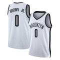Brooklyn #0 Brown Jr. Player Basketball Sleeveless White Jersey Mikel For Adult Youth