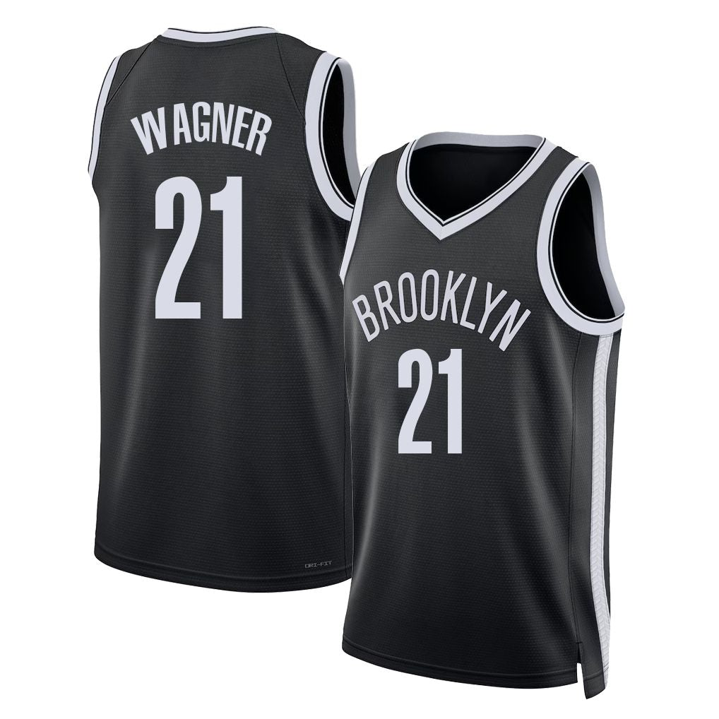 Brooklyn #21 Wagner Player Basketball Sleeveless Black Jersey Moritz For Adult Youth