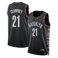 Brooklyn #21 Clowney Player Basketball Sleeveless Black Jersey Noah For Adult Youth