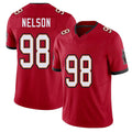 Tampa Bay #98 Nelson Player Football V Neck Short Sleeve Red Jersey Anthony For Men Youth Women Gift