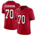 Tampa Bay #70 Chukwuma Player Football V Neck Short Sleeve Red Jersey Benjamin For Men Youth Women Gift