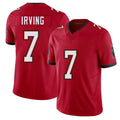 Tampa Bay #7 Irving Player Football V Neck Short Sleeve Red Jersey Bucky For Men Youth Women Gift