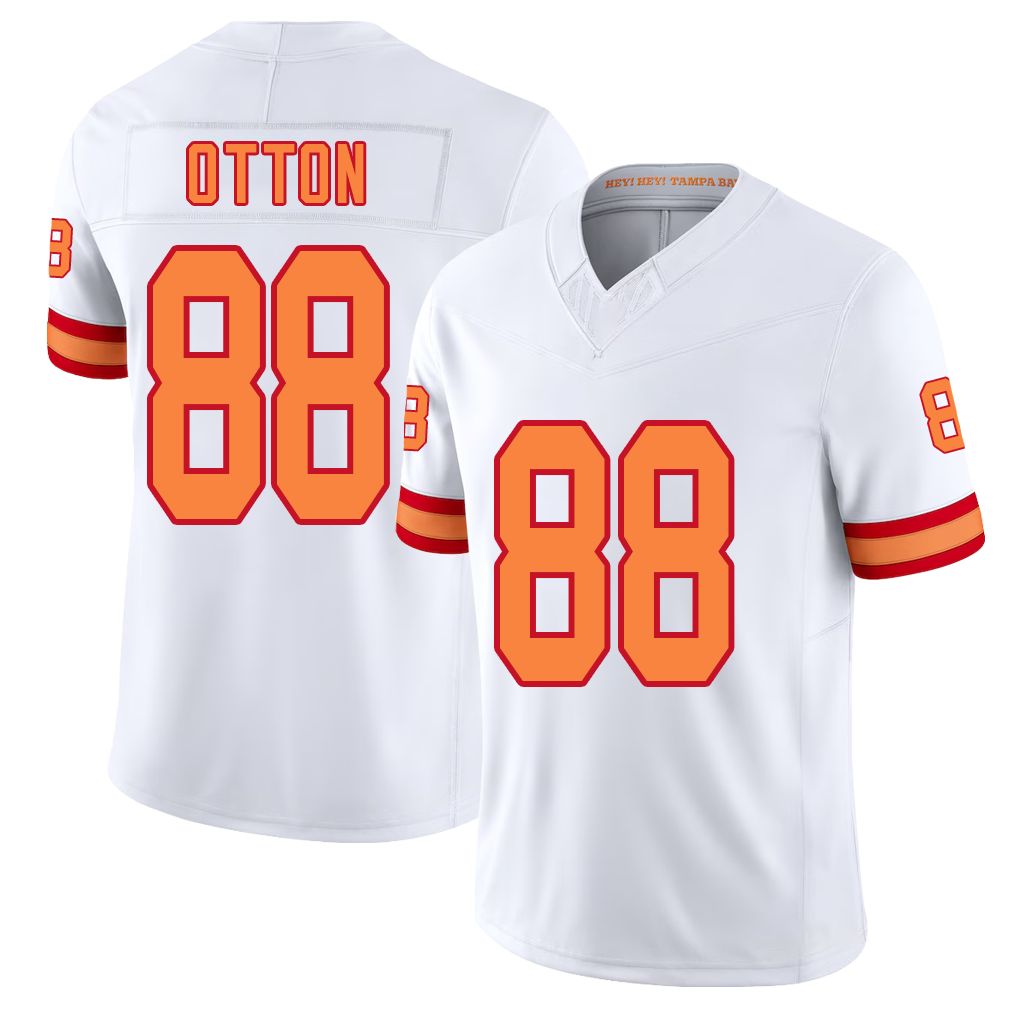 Tampa Bay #88 Otton Player Football V Neck Short Sleeve White Jersey Cade For Men Youth Women Gift
