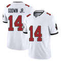 Tampa Bay #14 Godwin Jr. Player Football V Neck Short Sleeve Jersey White Chris For Men Youth Women Gift