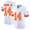 Tampa Bay #14 Godwin Jr. Player Football V Neck Short Sleeve White Jersey Chris For Men Youth Women Gift