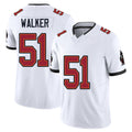 Tampa Bay #51 Walker Player Football V Neck Short Sleeve Jersey White David For Men Youth Women Gift