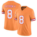 Tampa Bay #8 Patterson IV Player Football V Neck Short Sleeve Orange Jersey Dean For Men Youth Women Gift