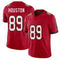 Tampa Bay #89 Houston Player Football V Neck Short Sleeve Red Jersey Dennis For Men Youth Women Gift