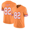 Tampa Bay #82 Culp Player Football V Neck Short Sleeve Orange Jersey Devin For Men Youth Women Gift
