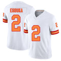 Tampa Bay #2 Egbuka Player Football V Neck Short Sleeve White Jersey Emeka For Men Youth Women Gift