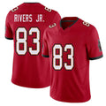 Tampa Bay #83 Rivers Jr. Player Football V Neck Short Sleeve Red Jersey Eric For Men Youth Women Gift