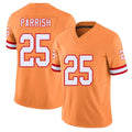 Tampa Bay #25 Parrish Player Football V Neck Short Sleeve Orange Jersey Jacob For Men Youth Women Gift