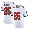 Tampa Bay #25 Parrish Player Football V Neck Short Sleeve Jersey White Jacob For Men Youth Women Gift