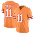 Tampa Bay #11 McMillan Player Football V Neck Short Sleeve Orange Jersey Jalen For Men Youth Women Gift