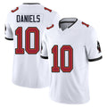 Tampa Bay #10 Daniels Player Football V Neck Short Sleeve Jersey White Jalon For Men Youth Women Gift
