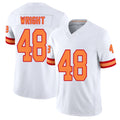 Tampa Bay #48 Wright Player Football V Neck Short Sleeve White Jersey Javin For Men Youth Women Gift