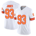 Tampa Bay #93 Jones Player Football V Neck Short Sleeve White Jersey Jayson For Men Youth Women Gift