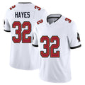 Tampa Bay #32 Hayes Player Football V Neck Short Sleeve Jersey White Josh For Men Youth Women Gift