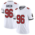 Tampa Bay #96 Green Player Football V Neck Short Sleeve Jersey White Josiah For Men Youth Women Gift