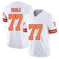 Tampa Bay #77 Skule Player Football V Neck Short Sleeve White Jersey Justin For Men Youth Women Gift