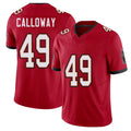 Tampa Bay #49 Calloway Player Football V Neck Short Sleeve Red Jersey Kadarius For Men Youth Women Gift