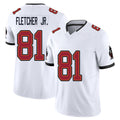 Tampa Bay #81 Fletcher Jr. Player Football V Neck Short Sleeve Jersey White Kenny For Men Youth Women Gift