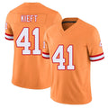 Tampa Bay #41 Kieft Player Football V Neck Short Sleeve Orange Jersey Ko For Men Youth Women Gift