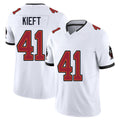 Tampa Bay #41 Kieft Player Football V Neck Short Sleeve Jersey White Ko For Men Youth Women Gift