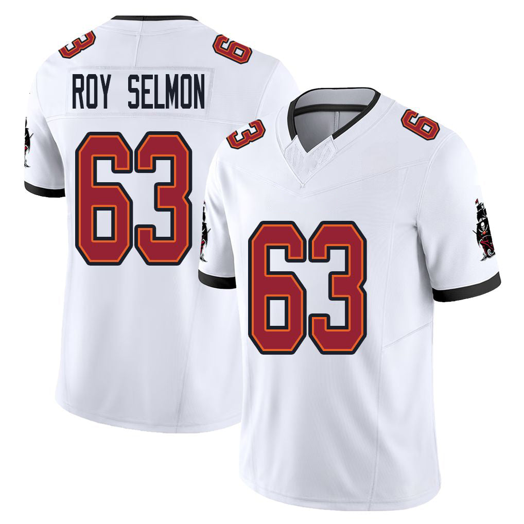 Tampa Bay #63 Roy Selmon Player Football V Neck Short Sleeve Jersey White Lee For Men Youth Women Gift
