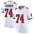 Tampa Bay #74 Foerner Player Football V Neck Short Sleeve Jersey White Marshall For Men Youth Women Gift