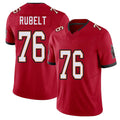 Tampa Bay #76 Rubelt Player Football V Neck Short Sleeve Red Jersey Paul For Men Youth Women Gift