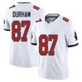 Tampa Bay #87 Durham Player Football V Neck Short Sleeve Jersey White Payne For Men Youth Women Gift