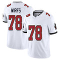 Tampa Bay #78 Wirfs Player Football V Neck Short Sleeve Jersey White Tristan For Men Youth Women Gift